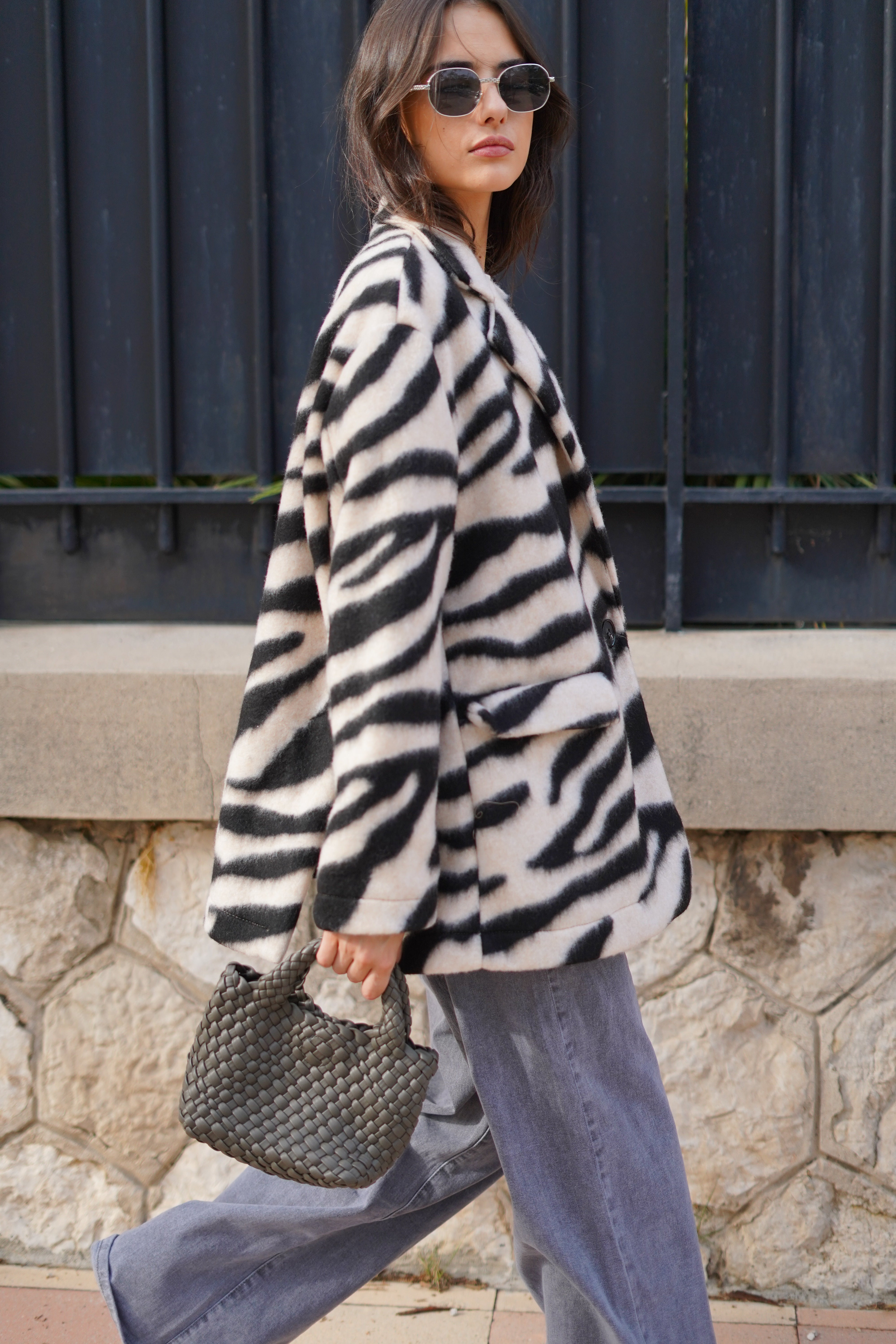 Zebra coat