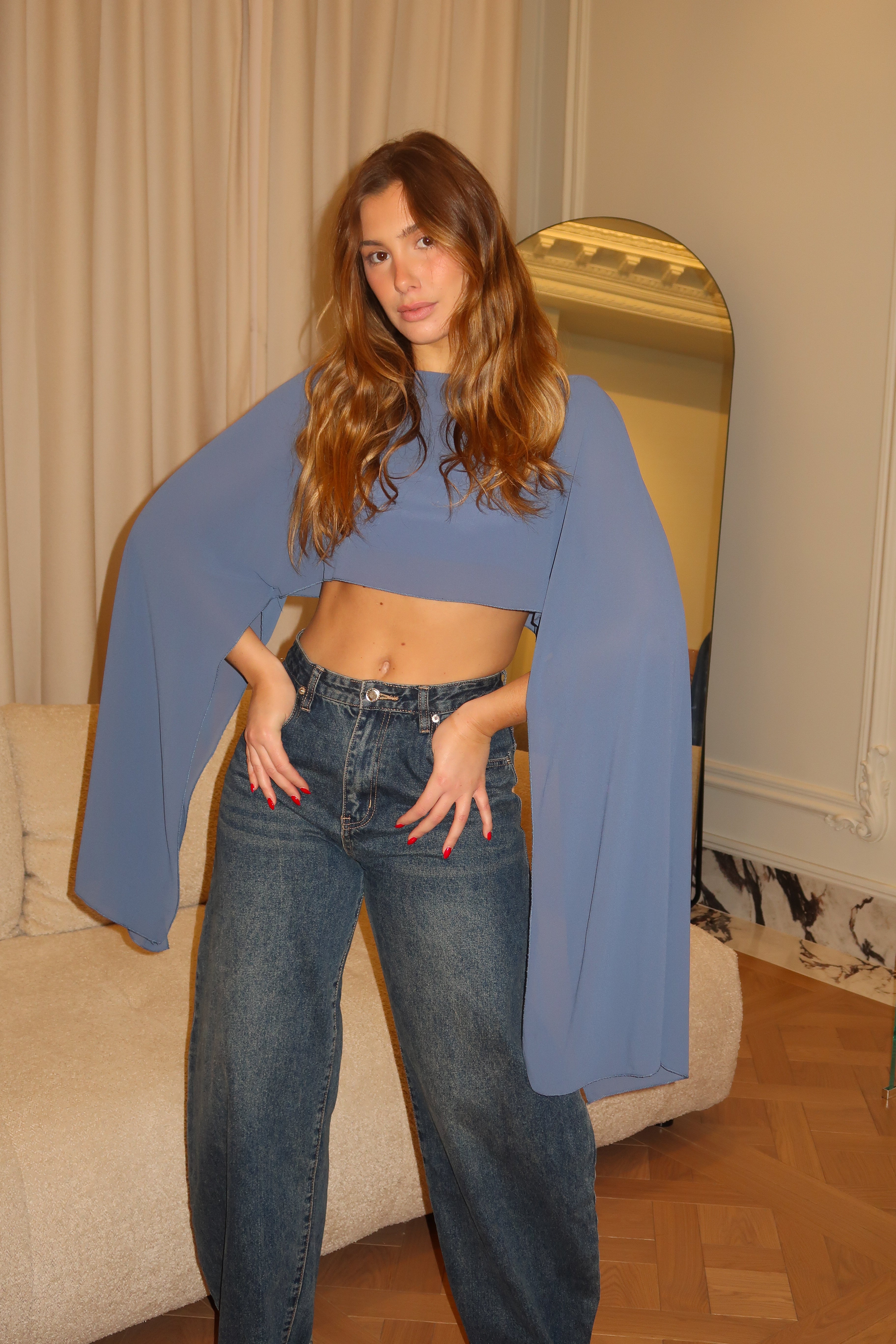 Blue Cherry Cape