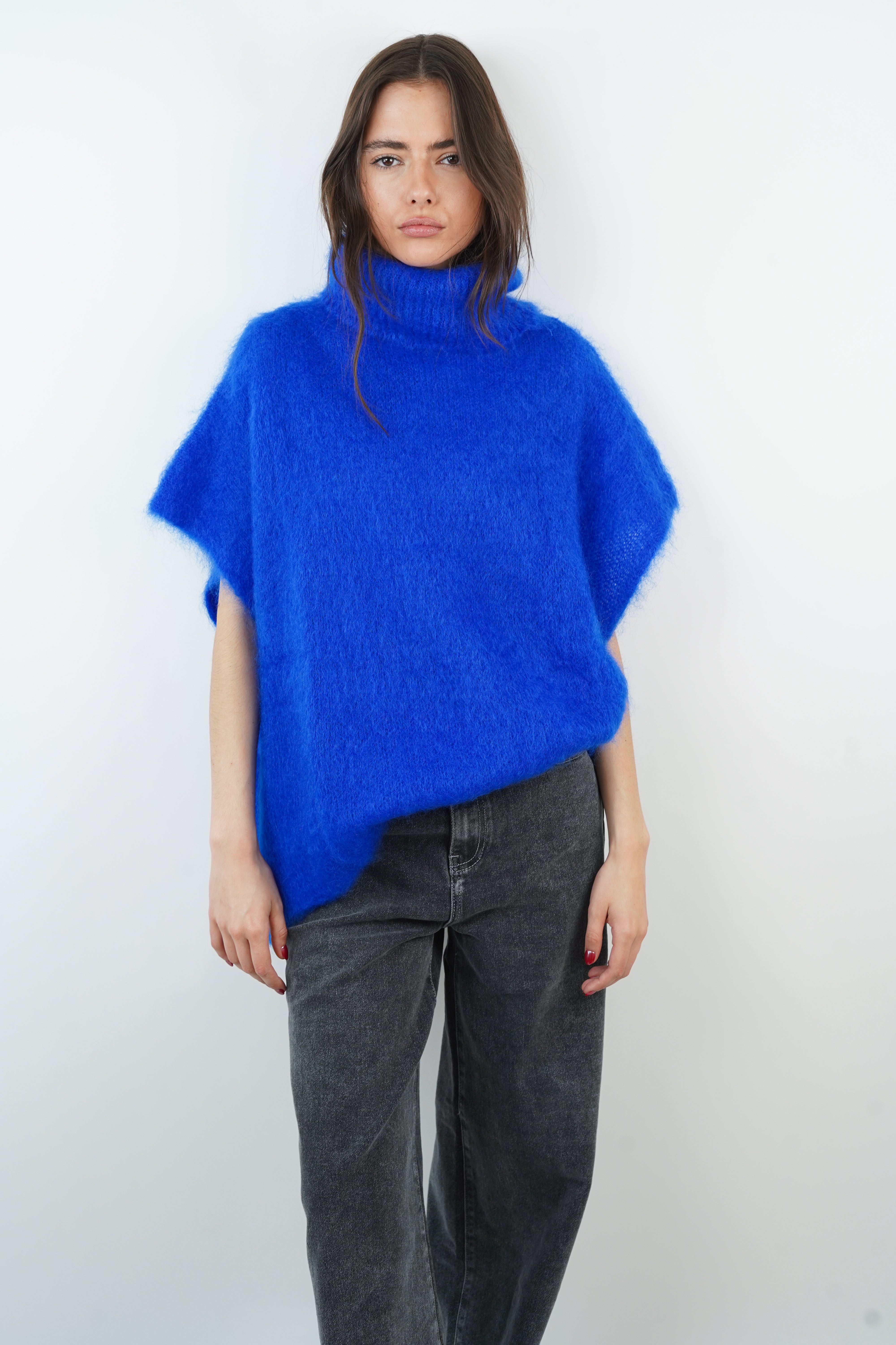 Pietra blue mohair sweater