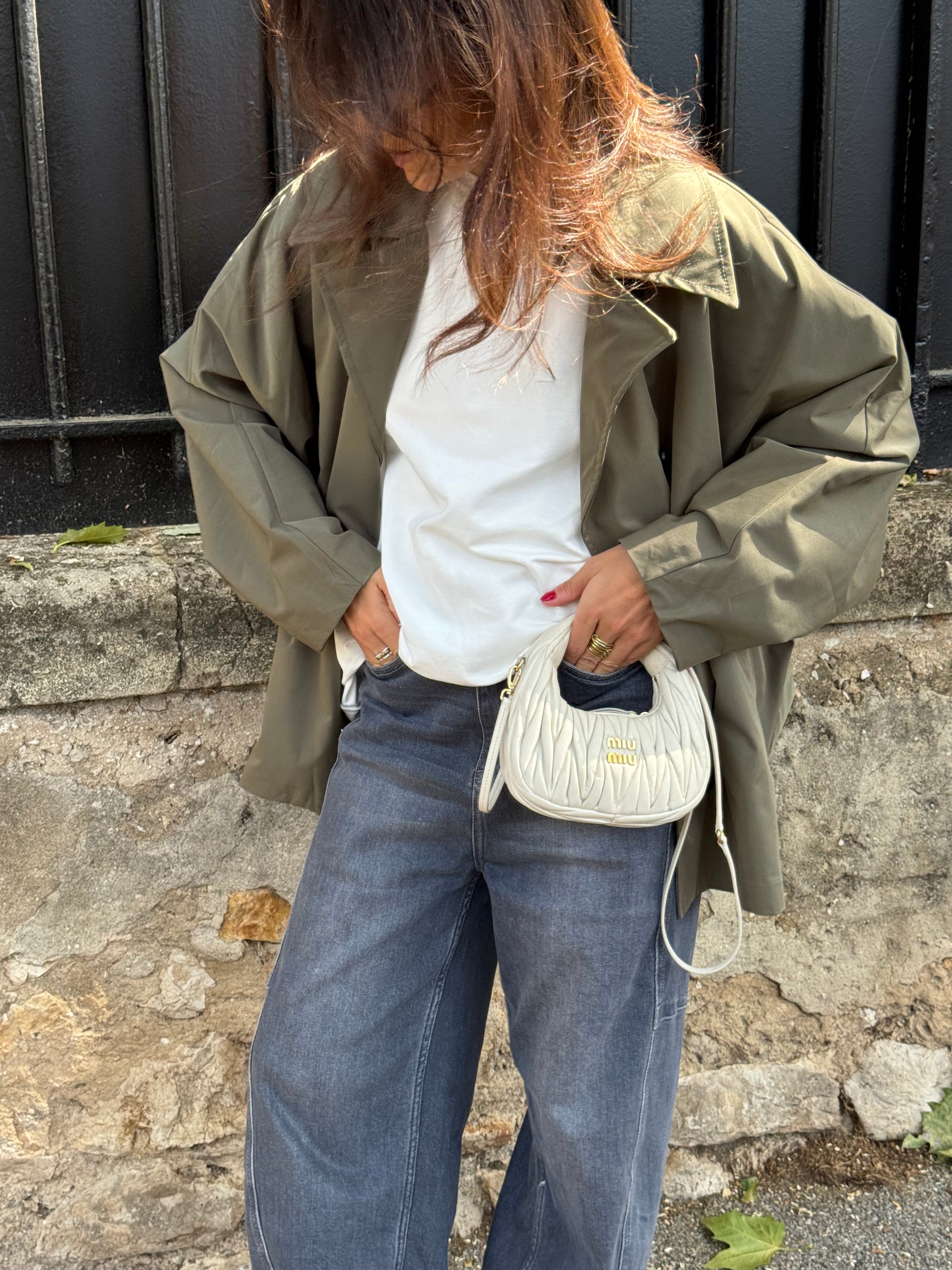 Ella khaki trench coat