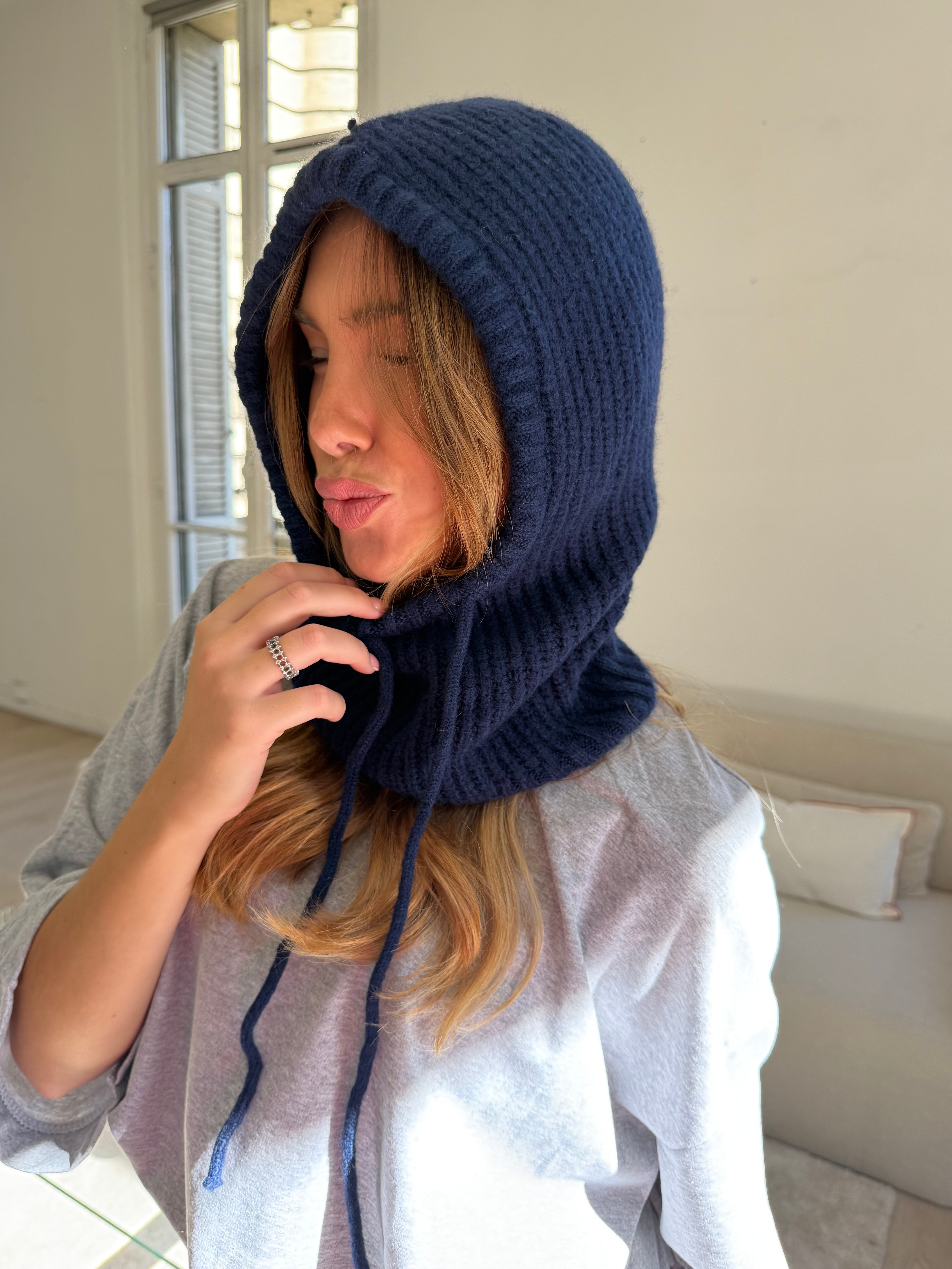 Diana Navy Blue Balaclava