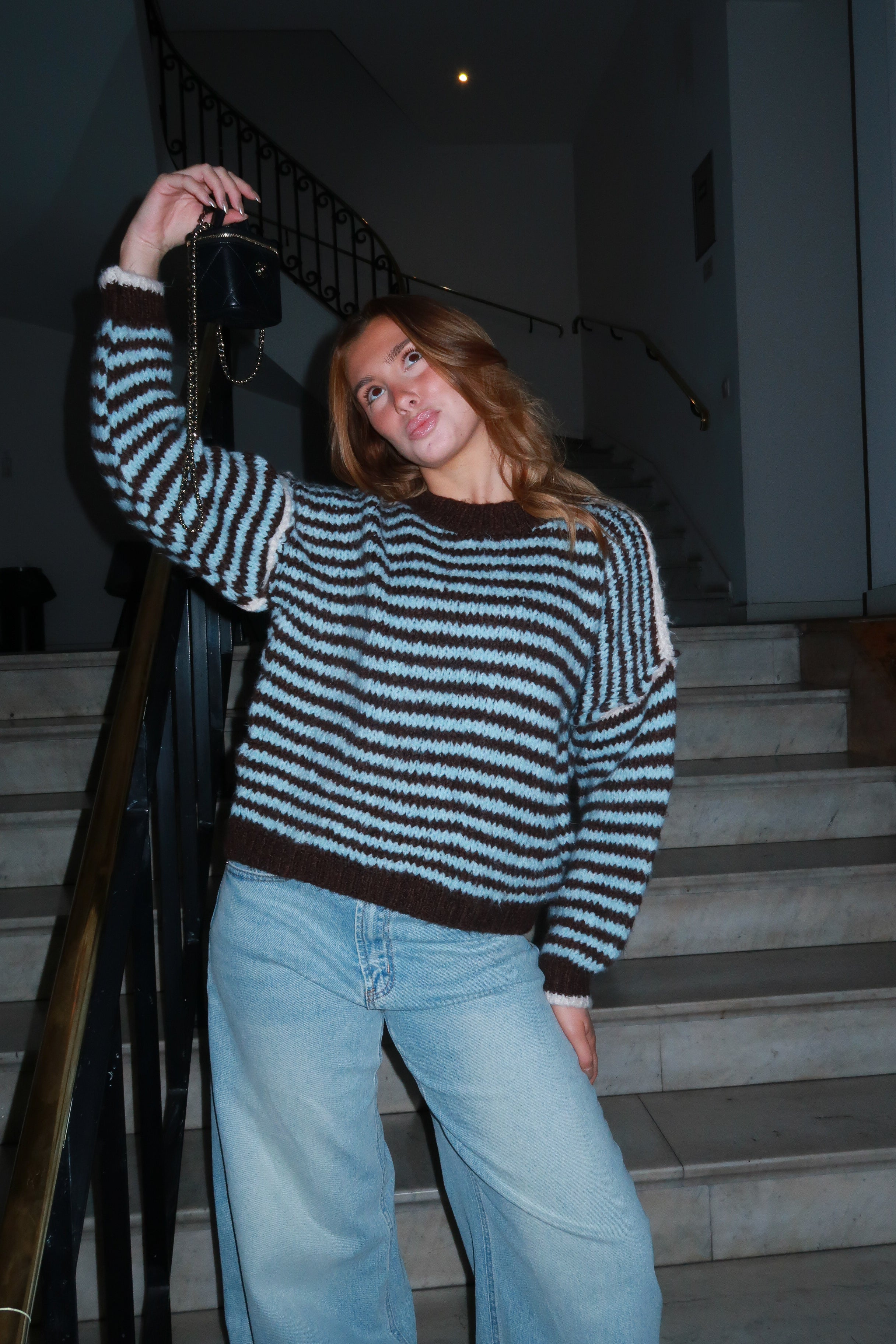 Sofia blauer Pullover