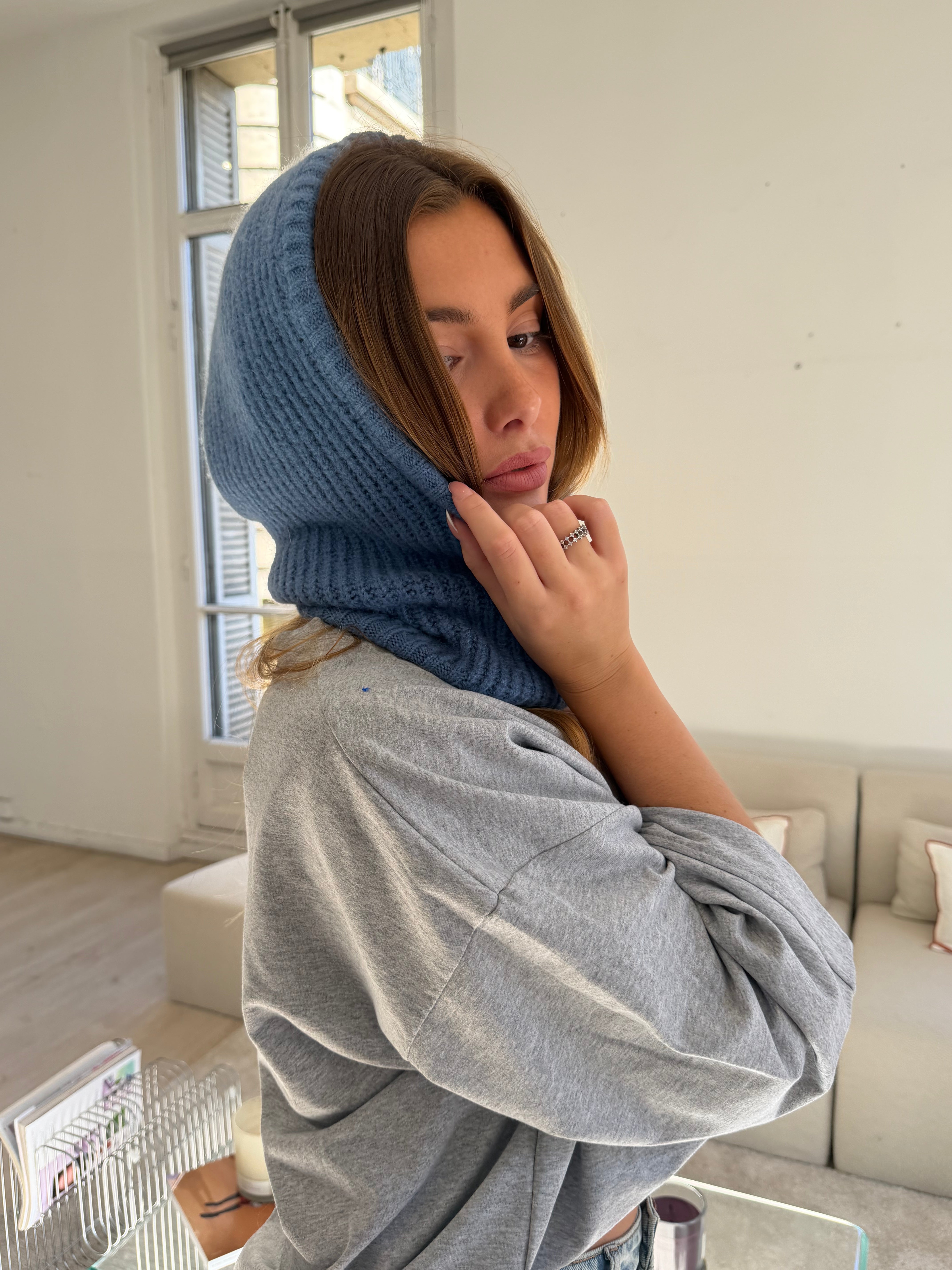 Cagoule Diana bleu jean