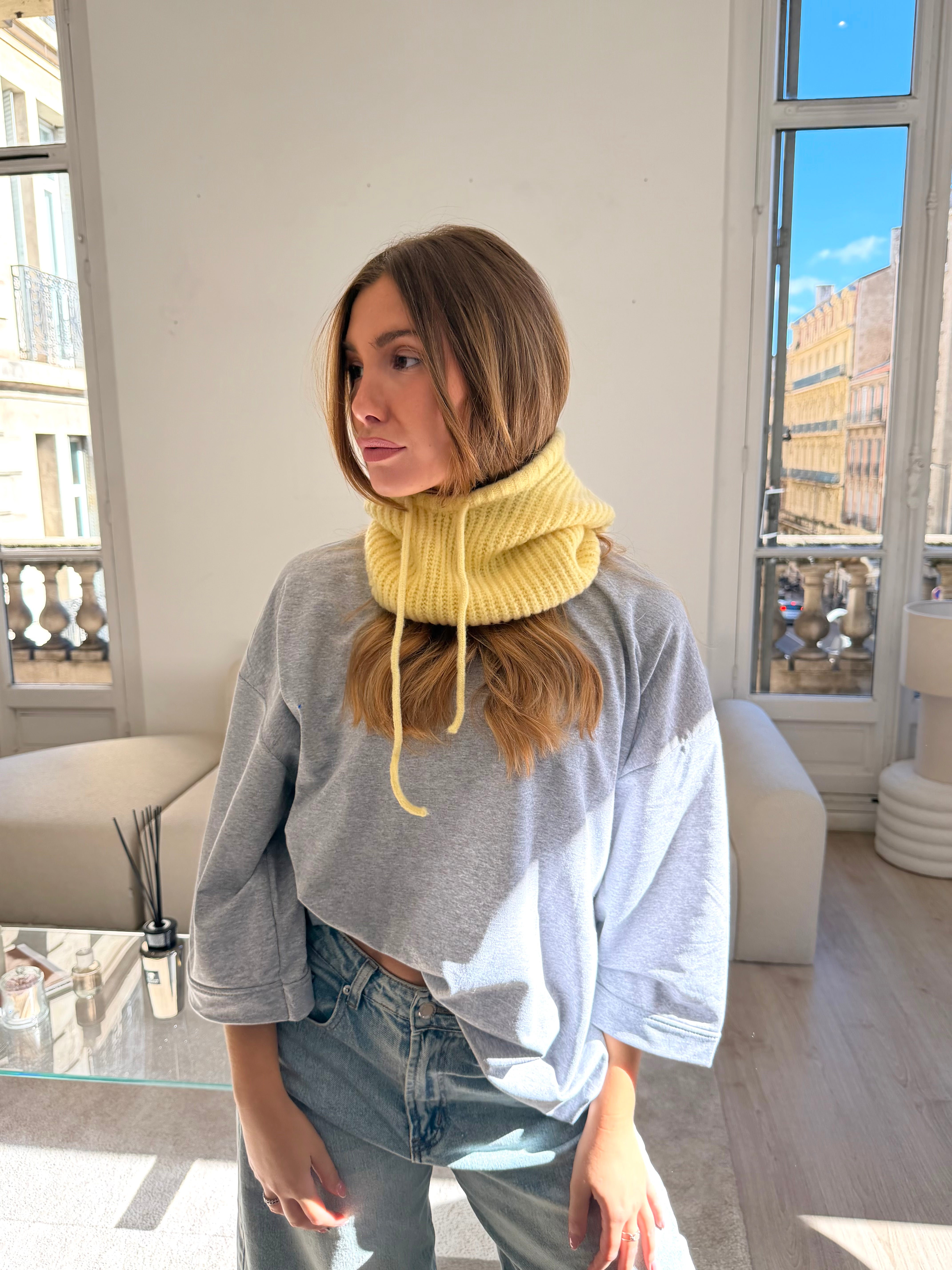 Gelbe Diana-Sturmhaube