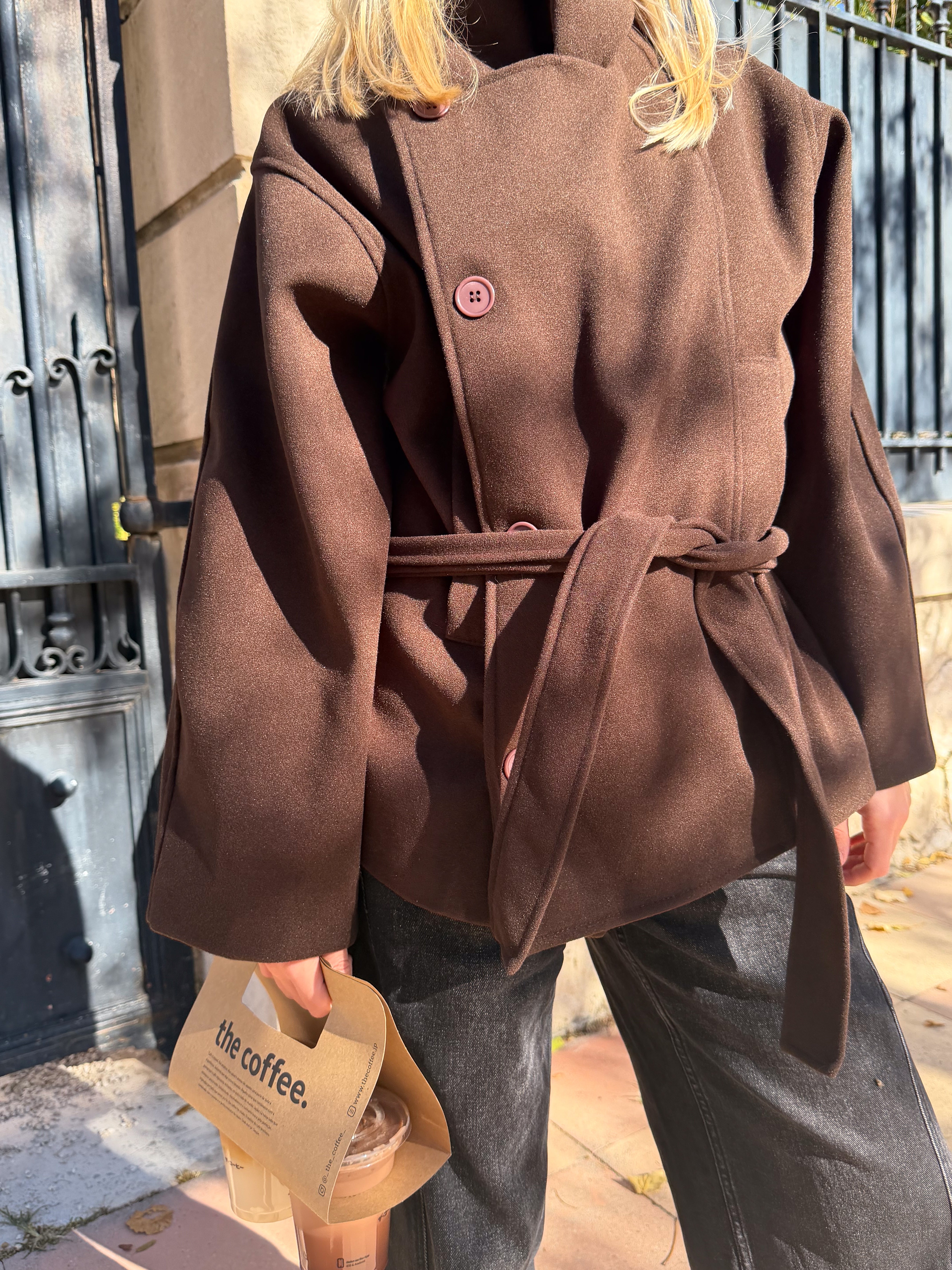 Manteau Roxane marron