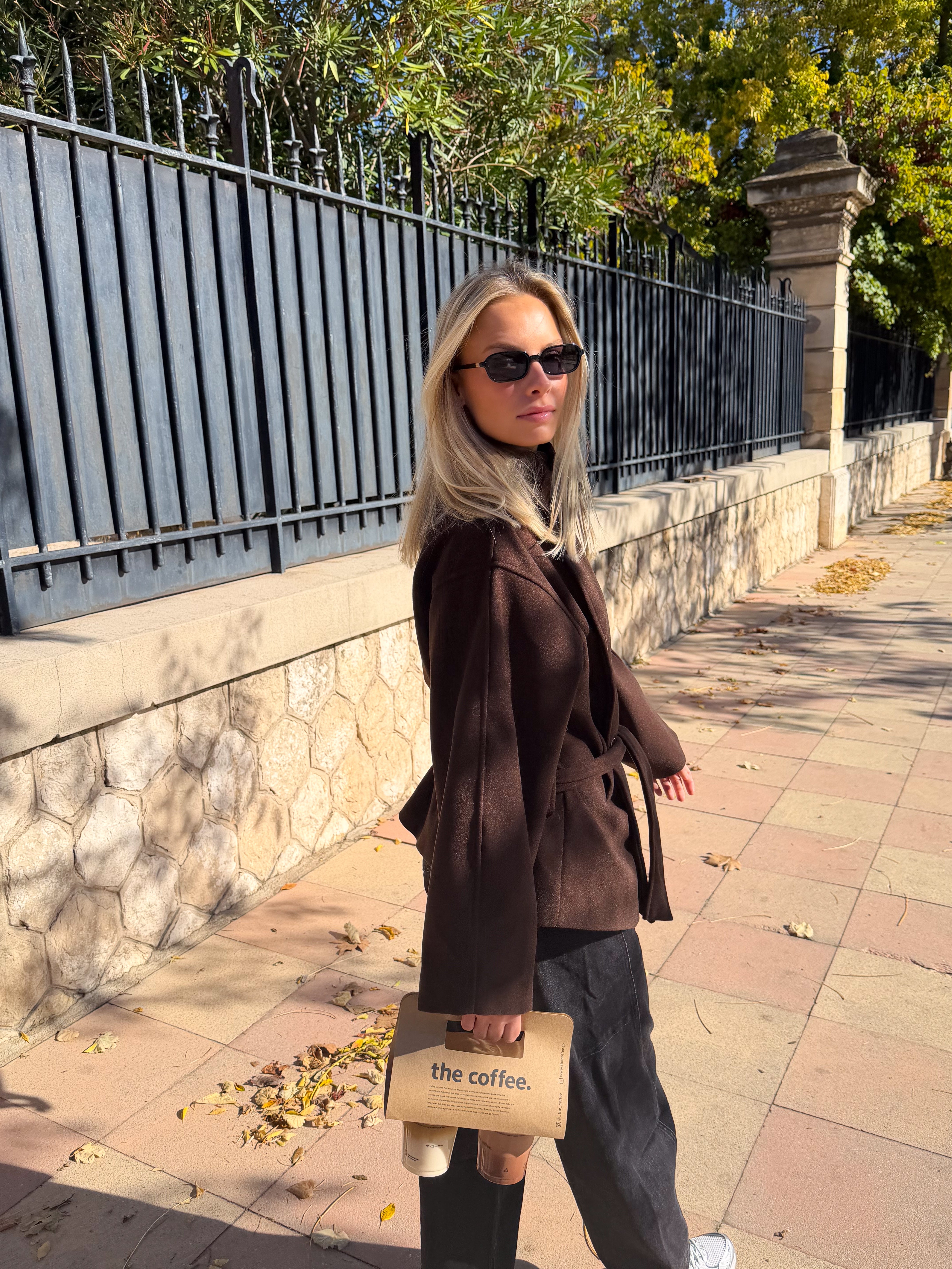 Manteau Roxane marron