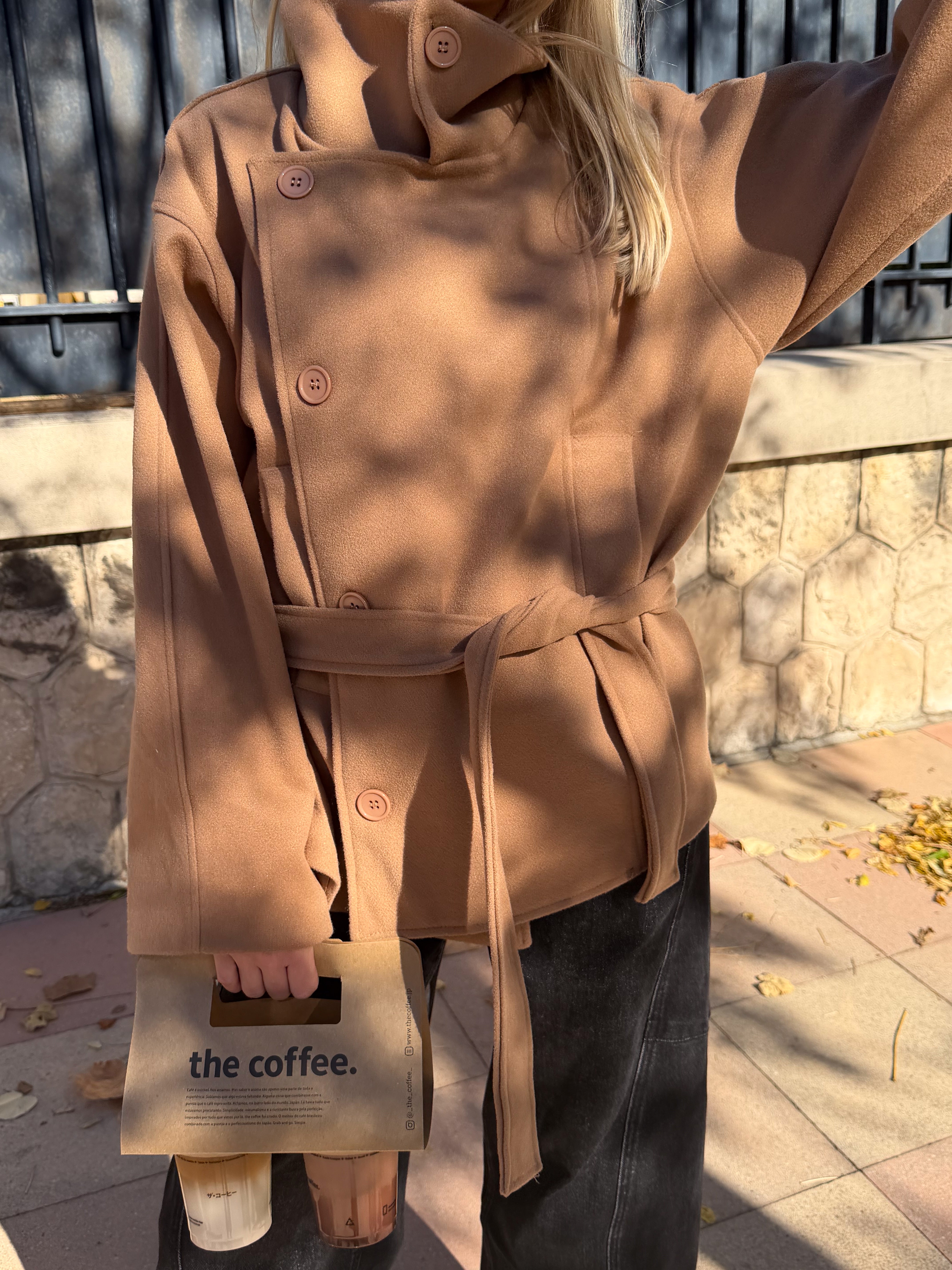 Manteau Roxane camel (12/12)