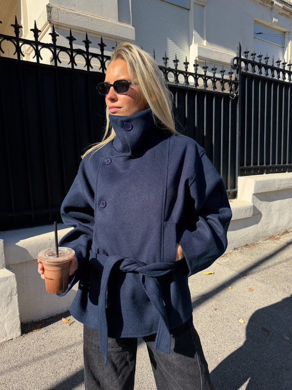 Manteau Roxane bleu marine (12/12)