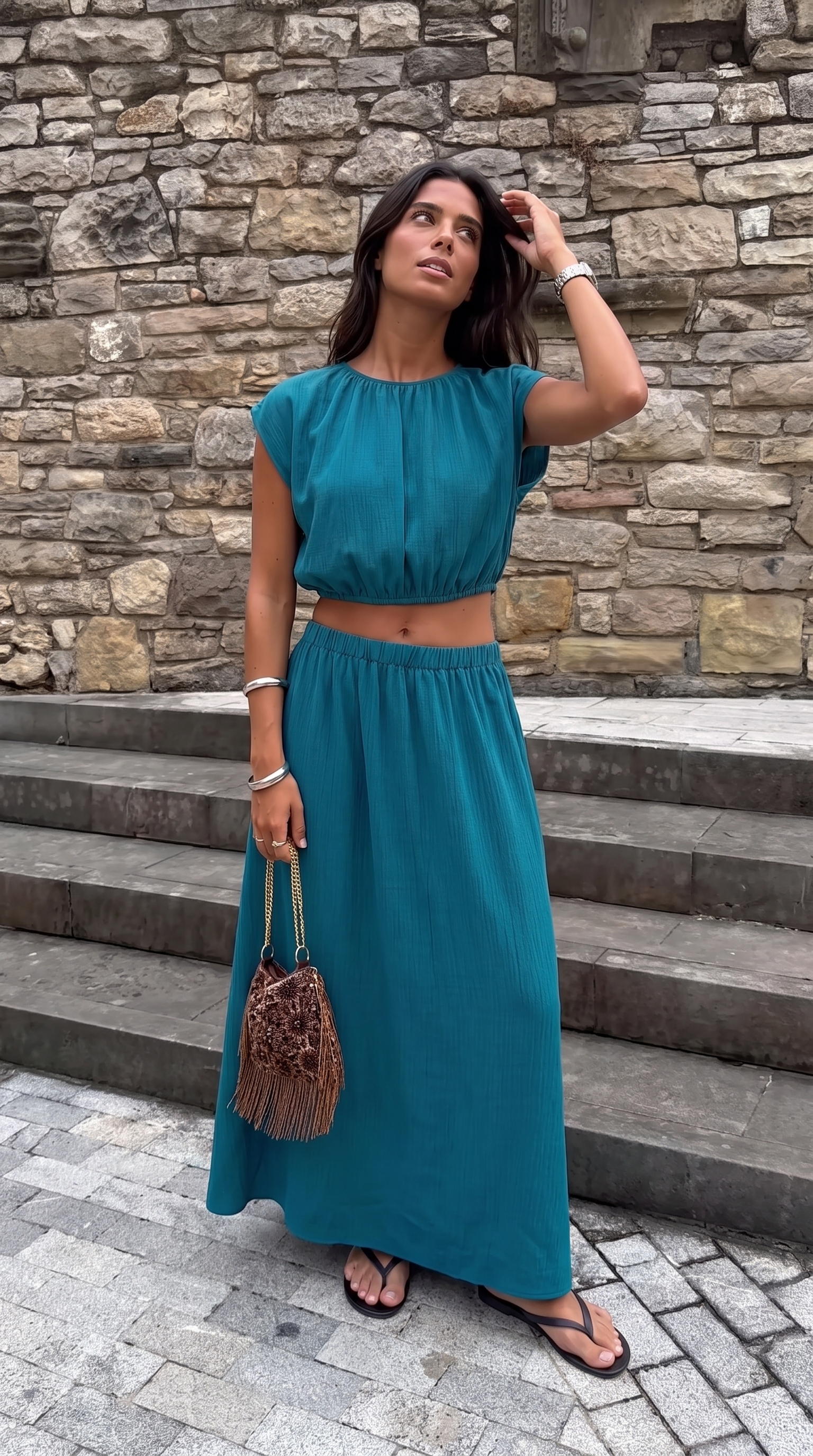 Ensemble Micaela bleu canard