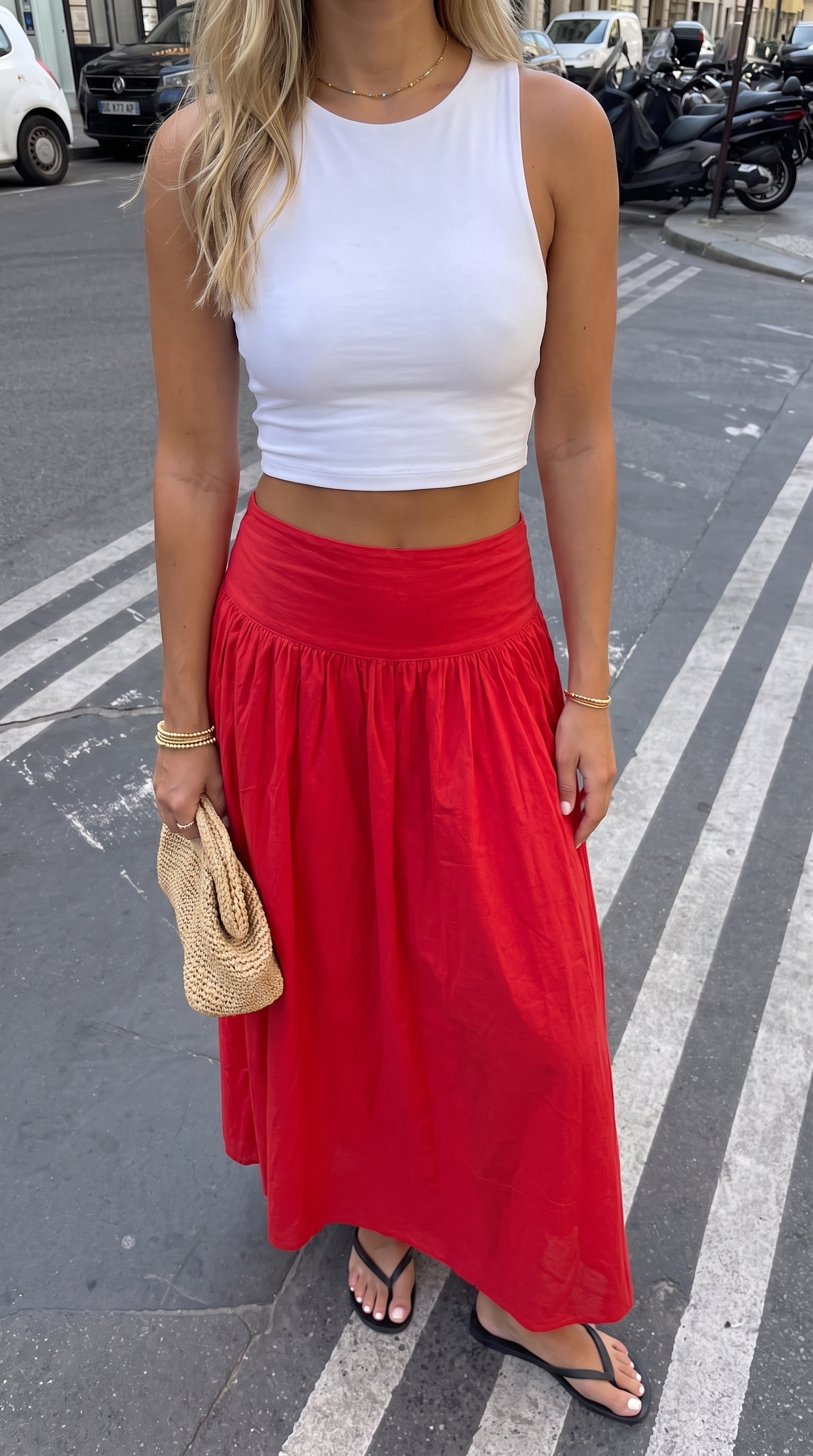 Jupe Hannah rouge