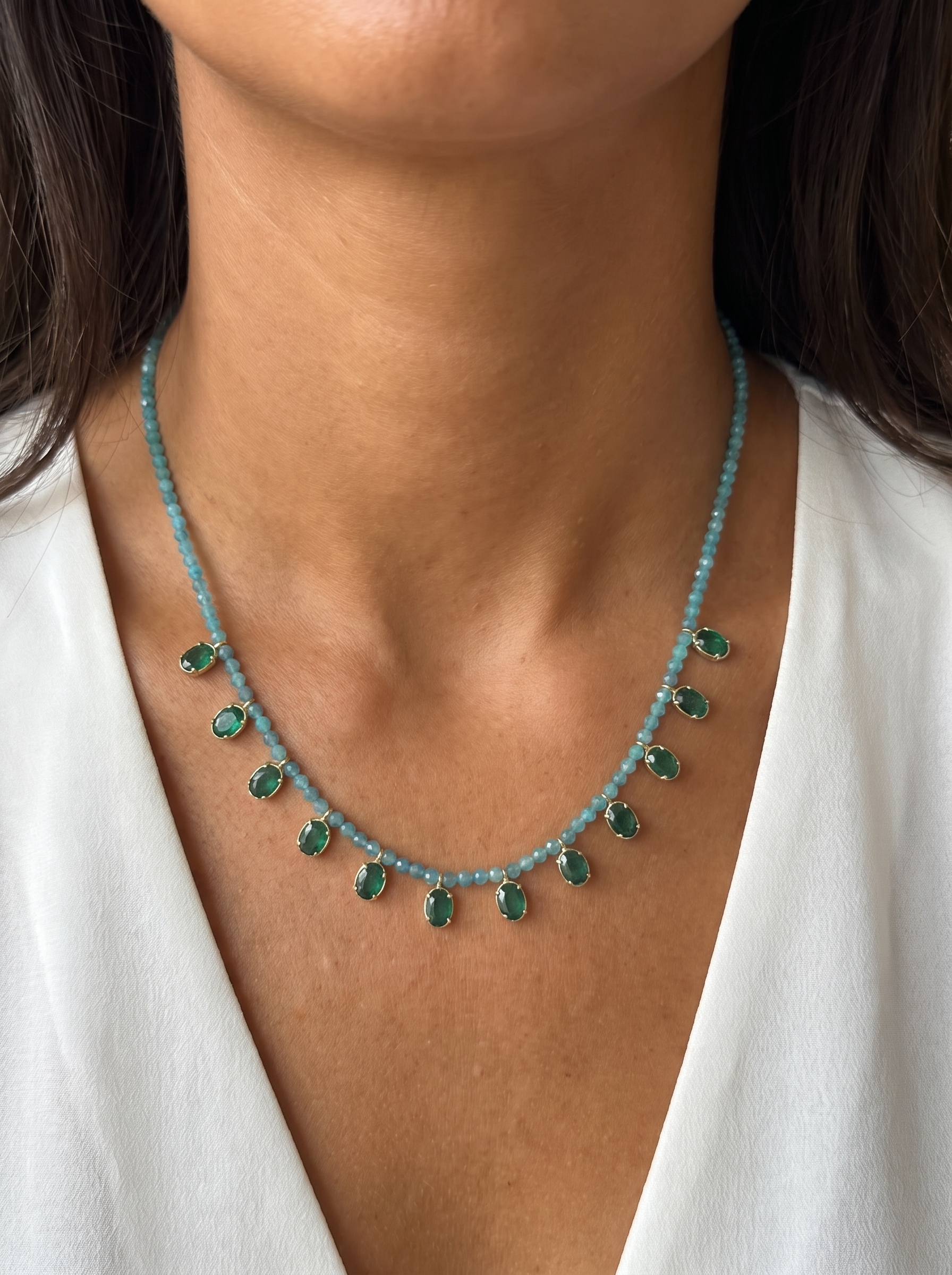 Collar Judy turquesa