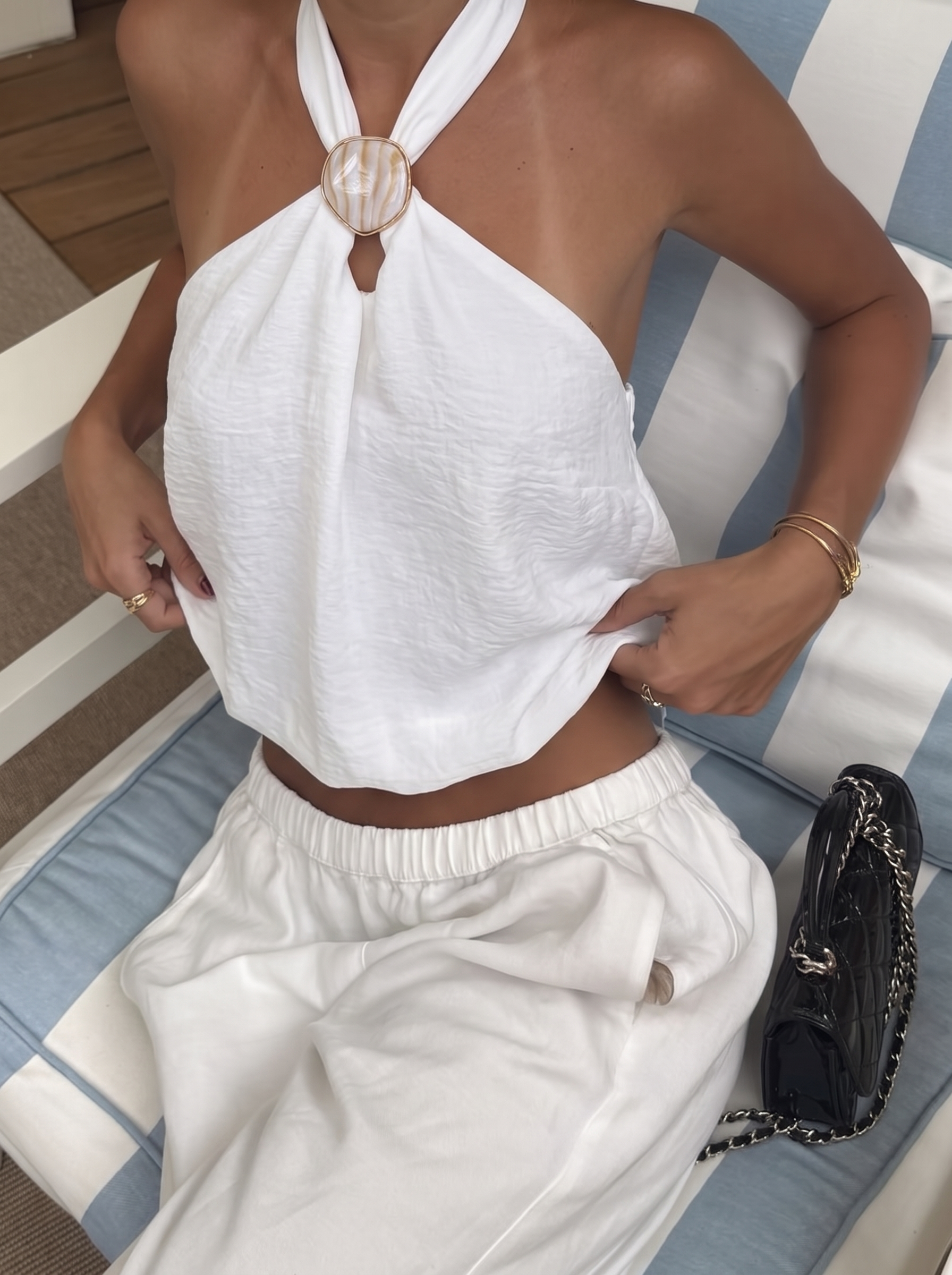 Top Alice bianco