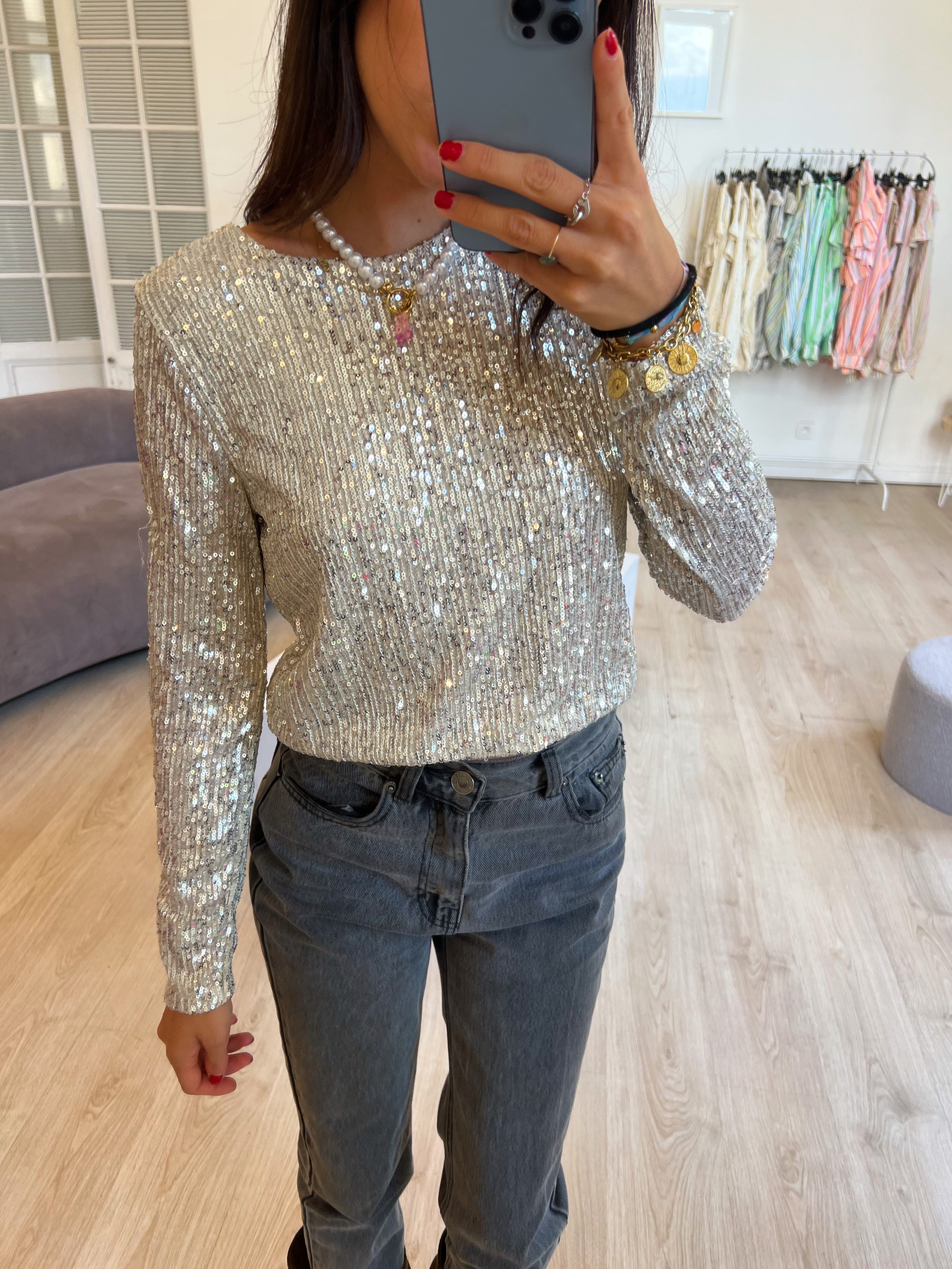 Haut Sequins